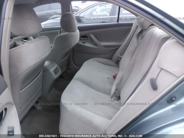 4T4BF3EK6AR057835 - 2010 TOYOTA CAMRY SE/LE/XLE GREEN photo 8