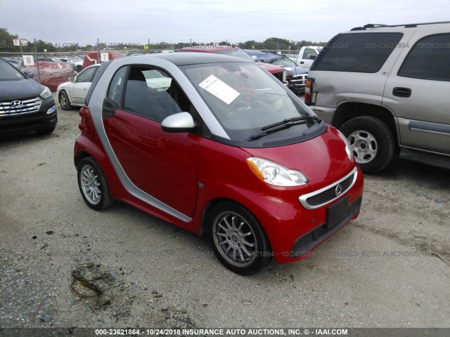 WMEEJ3BA3DK589745 - 2013 SMART FORTWO PURE/PASSION RED photo 1