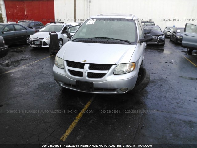 2D4GP44L14R585918 - 2004 DODGE GRAND CARAVAN SXT SILVER photo 6