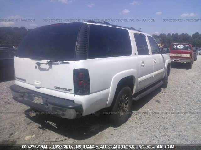 1GNEC16Z44R131904 - 2004 CHEVROLET SUBURBAN C1500 WHITE photo 4