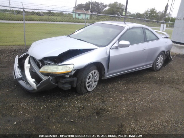 1HGCG22542A038472 - 2002 HONDA ACCORD EX SILVER photo 2