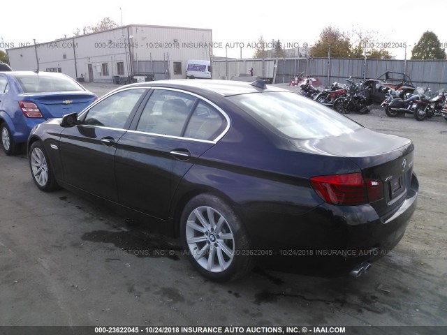 WBAFV3C58ED685236 - 2014 BMW 535 D/XI BLACK photo 3