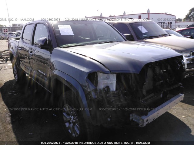 3TMAZ5CN7HM038302 - 2017 TOYOTA TACOMA DBL CAB/SR5/TRD SPORT/OR GRAY photo 1