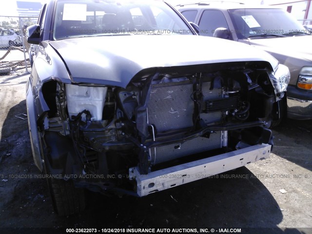 3TMAZ5CN7HM038302 - 2017 TOYOTA TACOMA DBL CAB/SR5/TRD SPORT/OR GRAY photo 6