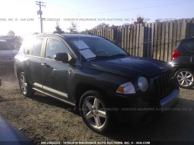 1J8FF57W67D185392 - 2007 JEEP COMPASS LIMITED BLUE photo 1