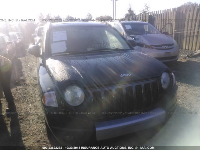 1J8FF57W67D185392 - 2007 JEEP COMPASS LIMITED BLUE photo 6