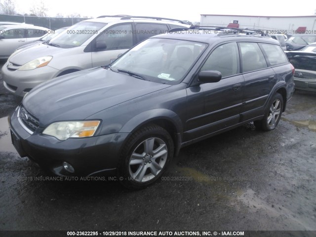 4S4BP61C777345653 - 2007 SUBARU LEGACY OUTBACK 2.5I GRAY photo 2