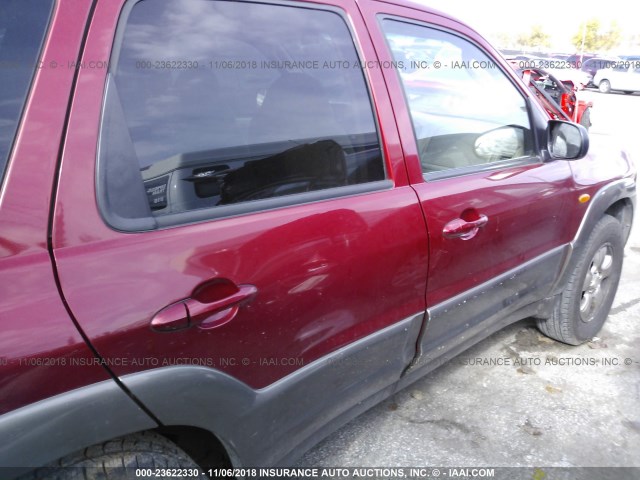 4F2YU08131KM55466 - 2001 MAZDA TRIBUTE LX/ES RED photo 4