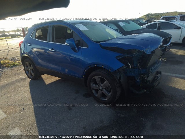 KL4CJBSB7EB626008 - 2014 BUICK ENCORE CONVENIENCE BLUE photo 1