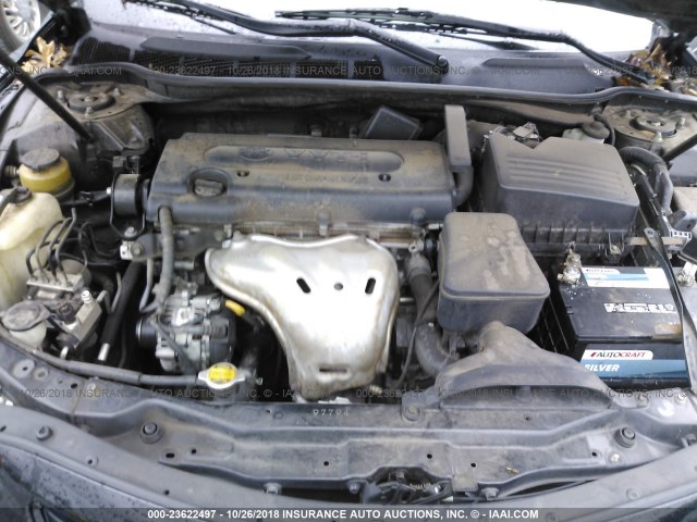 4T1BE46K78U759593 - 2008 TOYOTA CAMRY CE/LE/XLE/SE BLACK photo 10