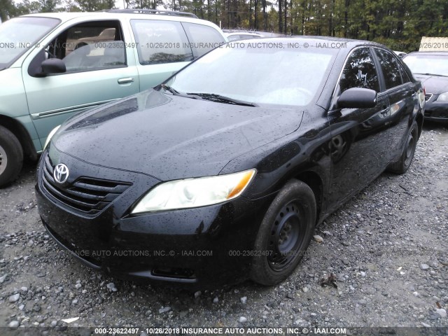4T1BE46K78U759593 - 2008 TOYOTA CAMRY CE/LE/XLE/SE BLACK photo 2