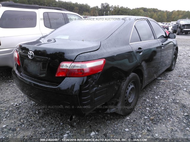 4T1BE46K78U759593 - 2008 TOYOTA CAMRY CE/LE/XLE/SE BLACK photo 4