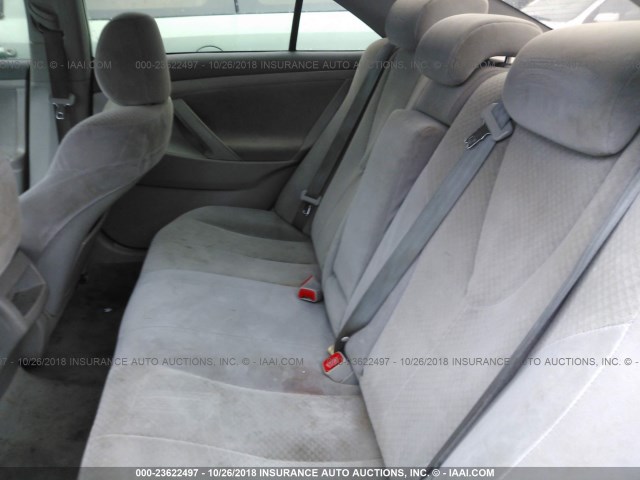 4T1BE46K78U759593 - 2008 TOYOTA CAMRY CE/LE/XLE/SE BLACK photo 8