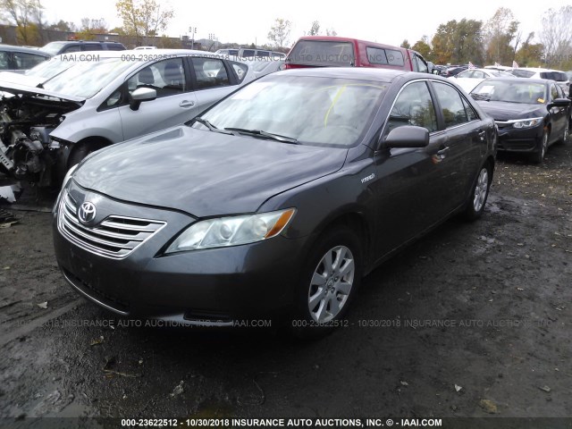 4T1BB46K29U083340 - 2009 TOYOTA CAMRY HYBRID GRAY photo 2