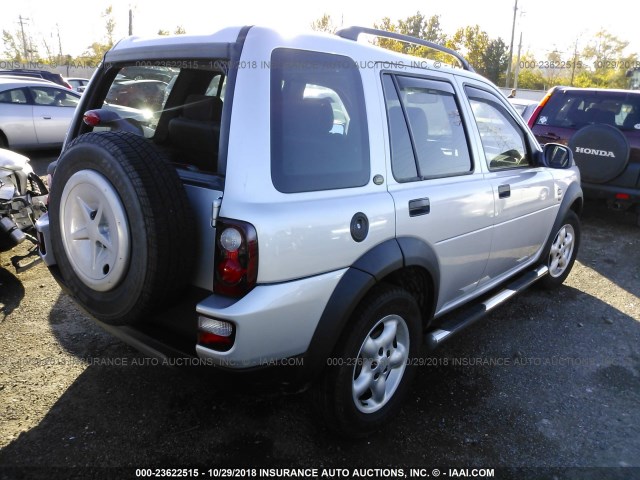 SALNY22234A297489 - 2004 LAND ROVER FREELANDER SE SILVER photo 4