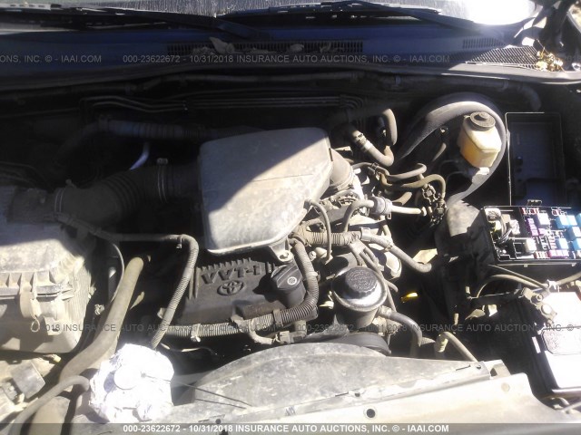 5TETX22N36Z179754 - 2006 TOYOTA TACOMA ACCESS CAB შავი ფოტო 10