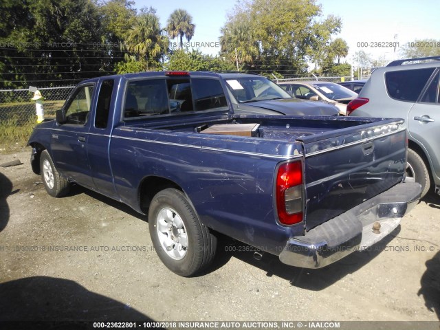 1N6DD26S8YC408683 - 2000 NISSAN FRONTIER KING CAB XE BLUE photo 3