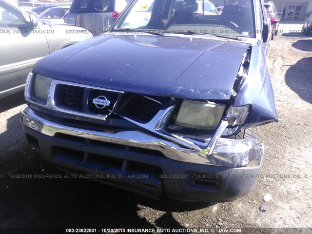 1N6DD26S8YC408683 - 2000 NISSAN FRONTIER KING CAB XE BLUE photo 6