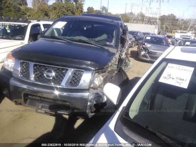 1N6AA06C08N324970 - 2008 NISSAN TITAN XE/SE/LE/PRO-4X BLUE photo 2