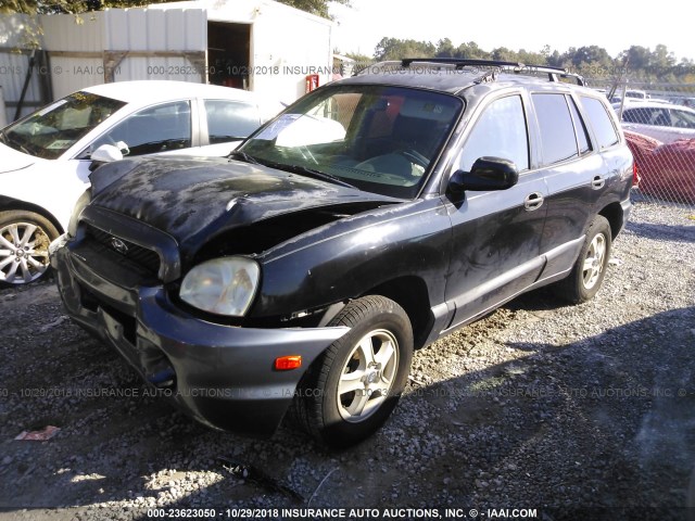 KM8SB12B13U562747 - 2003 HYUNDAI SANTA FE GL BLACK photo 2