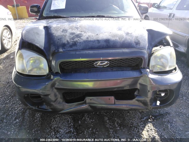 KM8SB12B13U562747 - 2003 HYUNDAI SANTA FE GL BLACK photo 6