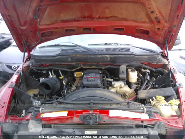 3D7KS28A08G106490 - 2008 DODGE RAM 2500 ST/SLT 红色 照片 10