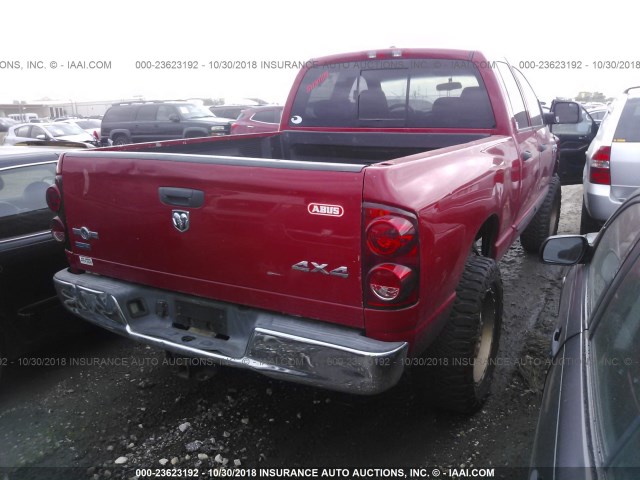 3D7KS28A08G106490 - 2008 DODGE RAM 2500 ST/SLT 红色 照片 4