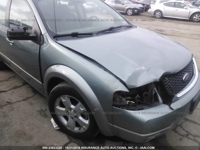 1FMZK02127GA14289 - 2007 FORD FREESTYLE SEL GREEN photo 6