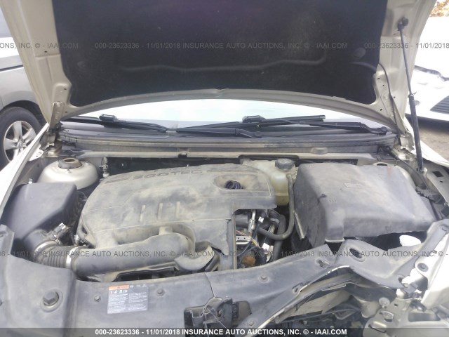 1G1ZC5EBXAF310668 - 2010 CHEVROLET MALIBU 1LT TAN photo 10