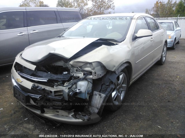 1G1ZC5EBXAF310668 - 2010 CHEVROLET MALIBU 1LT TAN photo 2