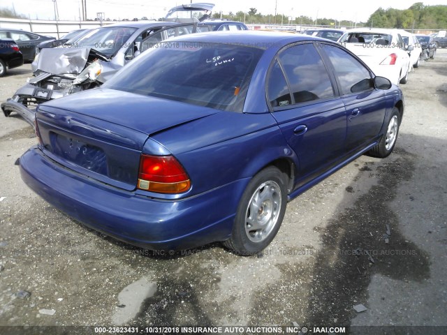 1G8ZG5289VZ338500 - 1997 SATURN SL1 BLUE photo 4