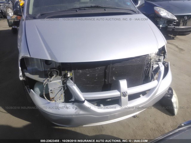 1D4GP45R87B183268 - 2007 DODGE CARAVAN SXT SILVER photo 6