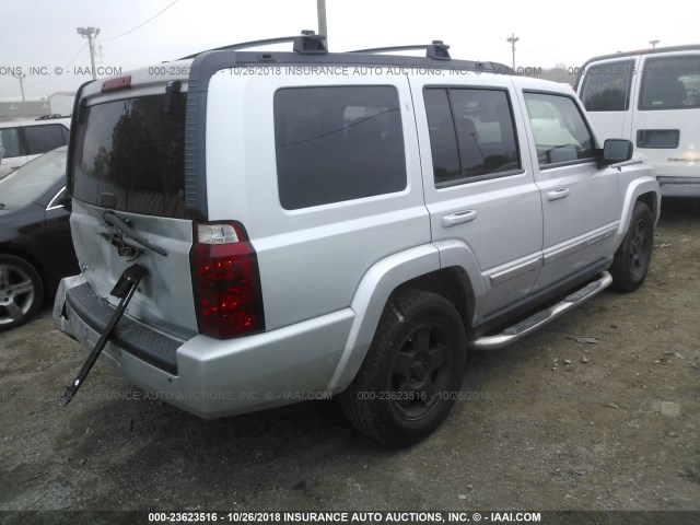 1J4RG4GK4AC157171 - 2010 JEEP COMMANDER SPORT SILVER photo 4