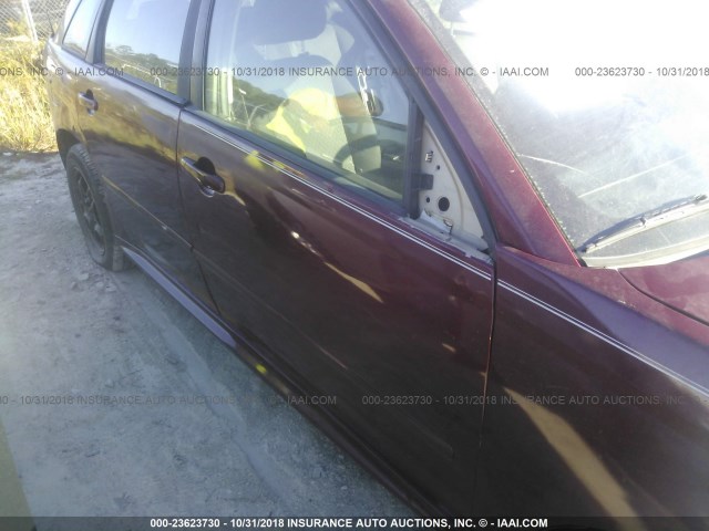 1G1ZT68N47F204401 - 2007 CHEVROLET MALIBU MAXX LT BURGUNDY photo 6