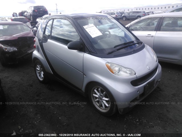 WMEEJ31X79K211182 - 2009 SMART FORTWO PURE/PASSION SILVER photo 1