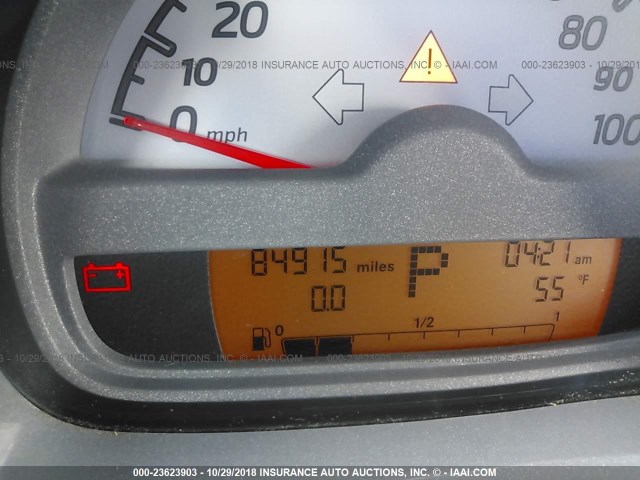 WMEEJ31X79K211182 - 2009 SMART FORTWO PURE/PASSION SILVER photo 7