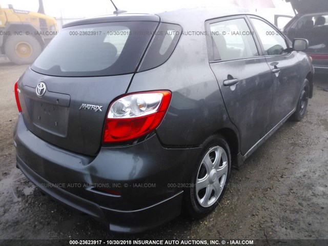 2T1KU40E79C171377 - 2009 TOYOTA COROLLA MATRIX  GRAY photo 4