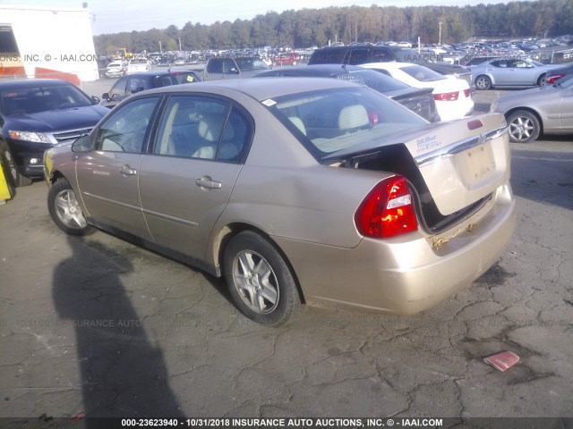 1G1ZT52895F169493 - 2005 CHEVROLET MALIBU LS შამპანური ფოტო 3