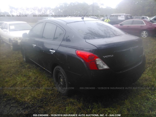 3N1CN7AP6CL930241 - 2012 NISSAN VERSA S/SV/SL BLACK photo 3