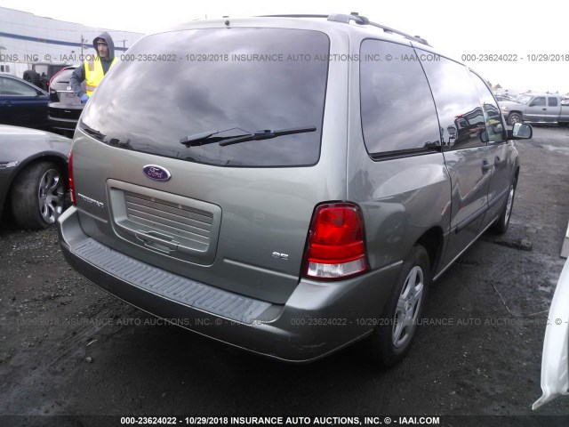 2FMZA51645BA72910 - 2005 FORD FREESTAR SE GOLD photo 4