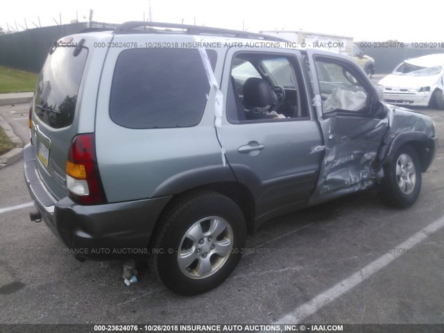 4F2CZ96153KM20370 - 2003 MAZDA TRIBUTE ES GREEN photo 4