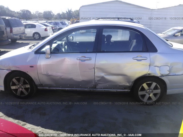 JS2RA61S465300326 - 2006 SUZUKI AERIO PREMIUM SILVER photo 6