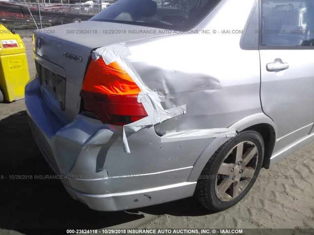 JS2RA61S465300326 - 2006 SUZUKI AERIO PREMIUM SILVER photo 8