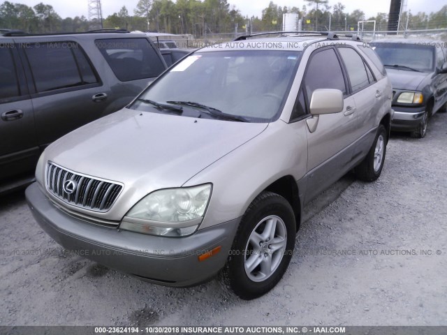 JTJHF10U710180537 - 2001 LEXUS RX 300 BROWN photo 2