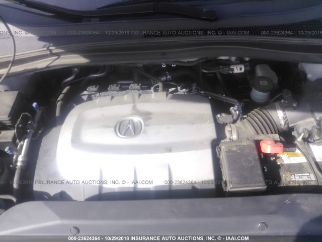 2HNYD2H67AH531246 - 2010 ACURA MDX TECHNOLOGY GRAY photo 10