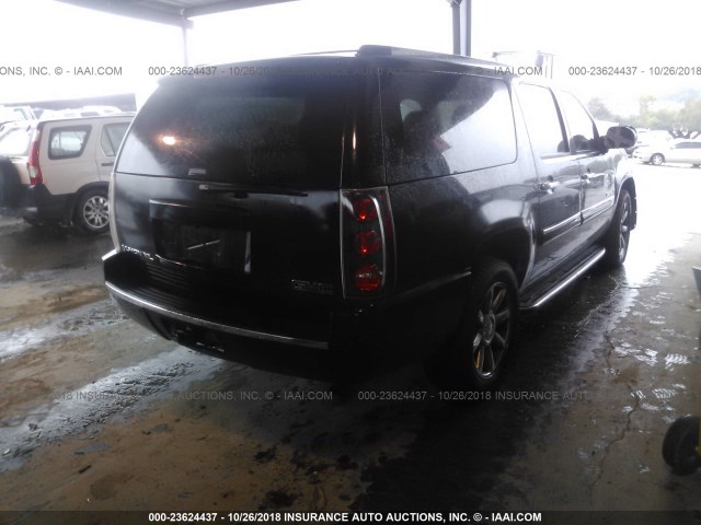 1GKFK668X8J184877 - 2008 GMC YUKON XL DENALI BLACK photo 4