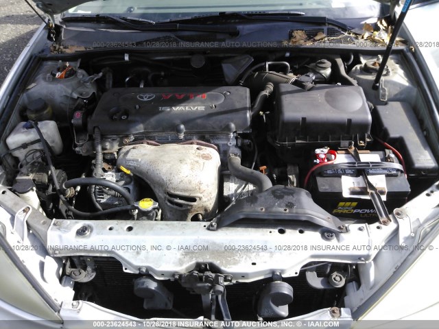 4T1BE30K62U004090 - 2002 TOYOTA CAMRY LE/XLE/SE SILVER photo 10