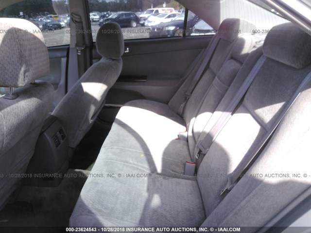 4T1BE30K62U004090 - 2002 TOYOTA CAMRY LE/XLE/SE SILVER photo 8