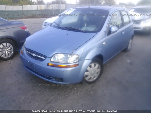 KL1TD62635B471889 - 2005 CHEVROLET AVEO LS BLUE photo 6