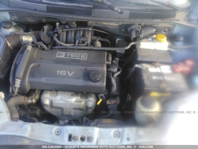 KL1TD62635B471889 - 2005 CHEVROLET AVEO LS BLUE photo 9